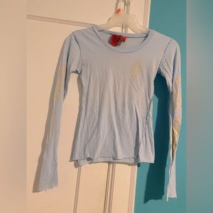 CARE INSTRUCTION shirt for women size M color Light blue good condition